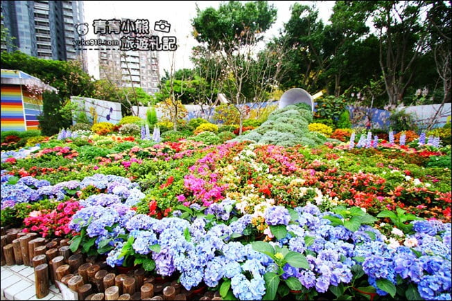 台北景點》2022台北杜鵑花季&繡球花季．森林公園內的花園 @青青小熊＊旅遊札記