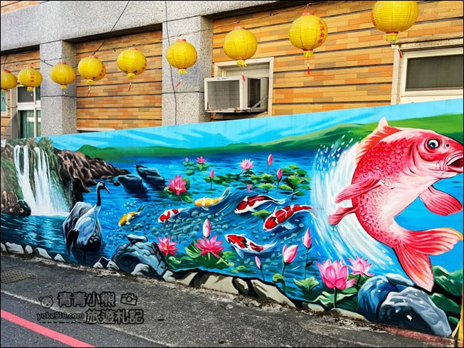 花蓮景點》福天宮超巨大的鯉魚彩繪階梯&好喝的四維先生鳳梨冰 @青青小熊*旅遊札記 花蓮景點》福天宮超巨大的鯉魚彩繪階梯&好喝的四維先生鳳梨冰 @青青小熊*旅遊札記