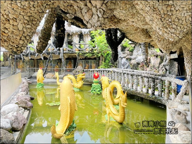 高雄景點》田寮石頭廟．走進陸上海底龍宮~貝殼珊瑚打造的海洋風石頭廟 @青青小熊＊旅遊札記