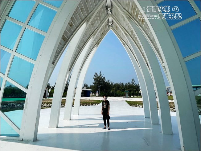 台南景點》北門水晶教堂太浪漫．純白建築，還有美拍場景 @青青小熊＊旅遊札記