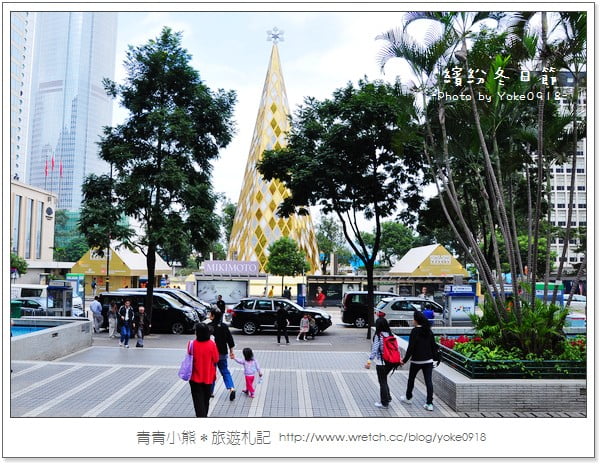 [香港自由行]中環~閃亮亮水晶聖誕樹 @青青小熊＊旅遊札記