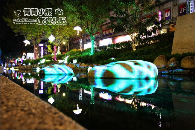 台中景點》2020臺中好YA誕．耶誕水舞、聖誕燈海~柳川、綠川、舊台中火車站登場 @青青小熊＊旅遊札記