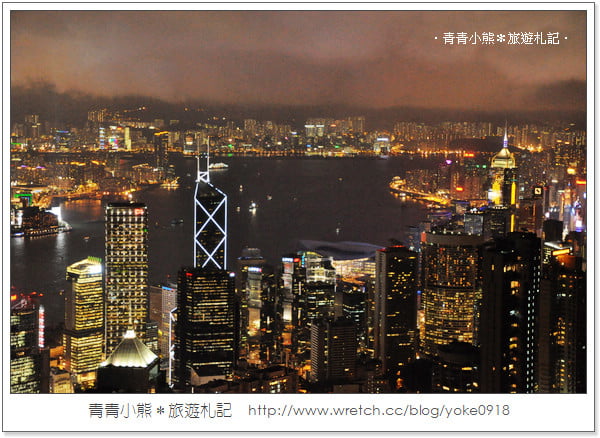 [香港必去景點]明信片中的浪漫場景．太平山夜景 @青青小熊＊旅遊札記
