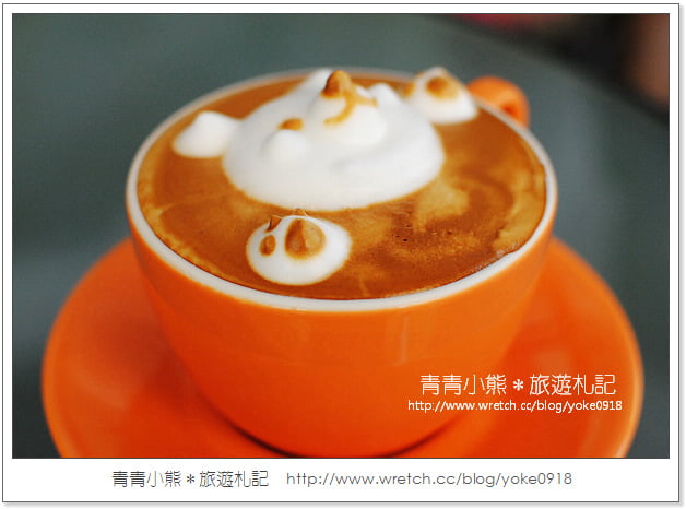 台中拉花咖啡》卡哇伊立體小熊拉花咖啡．52 cafe @青青小熊＊旅遊札記