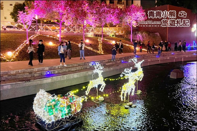 台中景點》綠川&middot;柳川水岸甜蜜散步去，2022台中璀燦迎耶誕跨年 @青青小熊＊旅遊札記