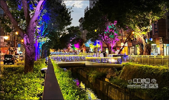 台中景點》綠川&middot;柳川水岸甜蜜散步去，2022台中璀燦迎耶誕跨年 @青青小熊＊旅遊札記
