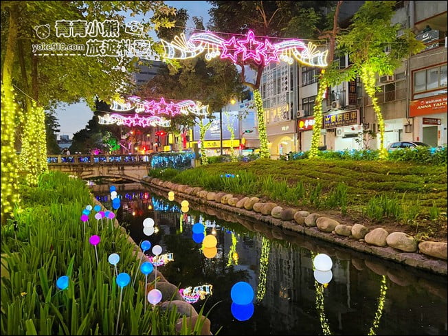 台中景點》綠川&middot;柳川水岸甜蜜散步去，2022台中璀燦迎耶誕跨年 @青青小熊＊旅遊札記