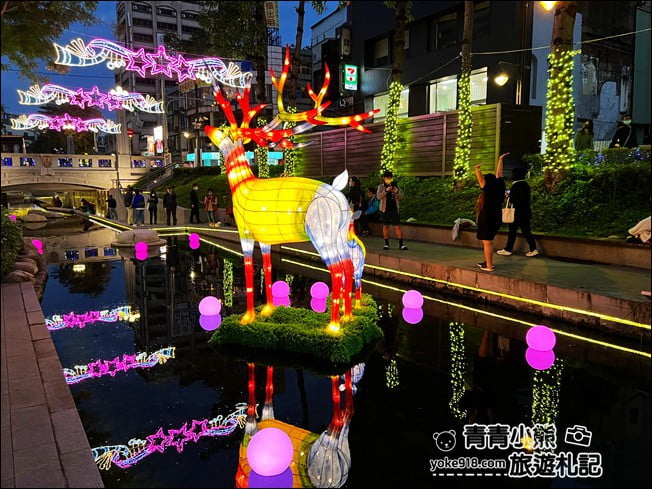 台中景點》綠川&middot;柳川水岸甜蜜散步去，2022台中璀燦迎耶誕跨年 @青青小熊＊旅遊札記
