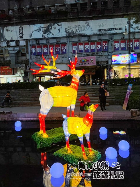 台中景點》綠川&middot;柳川水岸甜蜜散步去，2022台中璀燦迎耶誕跨年 @青青小熊＊旅遊札記