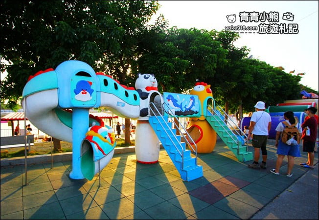 彰化景點》七彩空中廊道及環湖步道.二林舊社代安宮~免費溜小孩賞夜景 @青青小熊*旅遊札記 彰化景點》七彩空中廊道及環湖步道.二林舊社代安宮~免費溜小孩賞夜景 @青青小熊*旅遊札記
