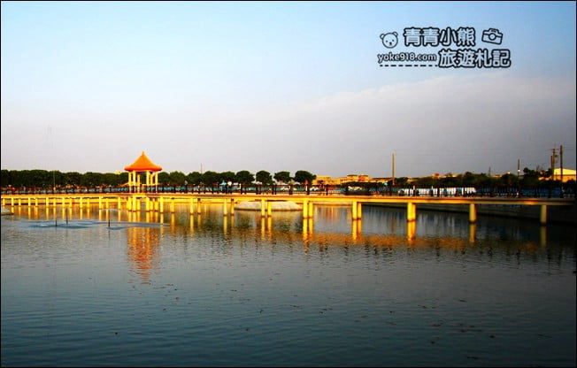 彰化景點》七彩空中廊道及環湖步道．二林舊社代安宮~免費溜小孩賞夜景 @青青小熊＊旅遊札記