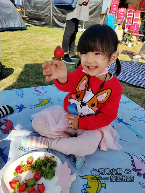 彰化景點》田尾草莓幼幼班．採草莓、溜小孩~田尾親子景點推薦 @青青小熊＊旅遊札記