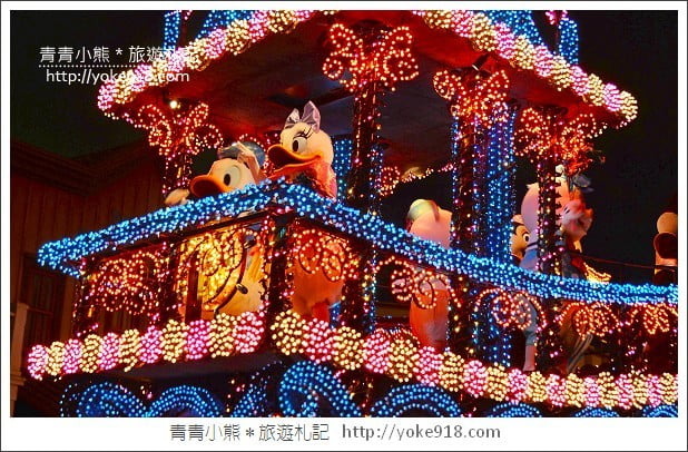 迪士尼夜間遊行》東京迪士尼樂園夜間活動．夢之光遊行 @青青小熊＊旅遊札記