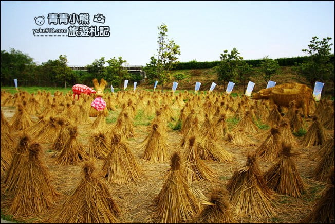 雲林景點》大埤鄉稻草酸菜季．巨大捲心酥~還有超可愛的稻草雪人、 麋鹿出沒 @青青小熊＊旅遊札記