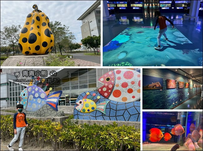 屏東景點》屏東農科園區觀賞水族展示廳．還有草間彌生的南瓜 @青青小熊＊旅遊札記