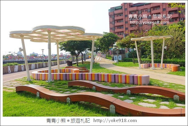 桃園親子景點》桃園三民公園戀愛廣場．散步騎鐵馬去 @青青小熊＊旅遊札記