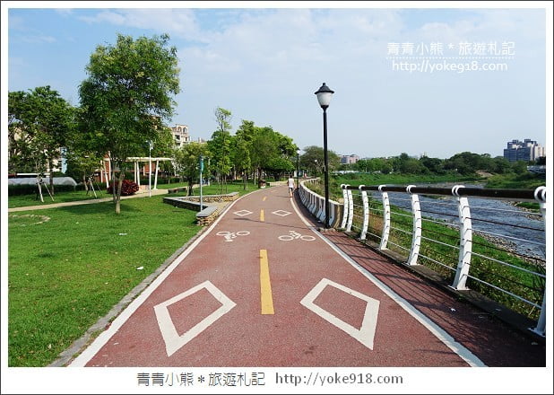 桃園親子景點》桃園三民公園戀愛廣場．散步騎鐵馬去 @青青小熊＊旅遊札記