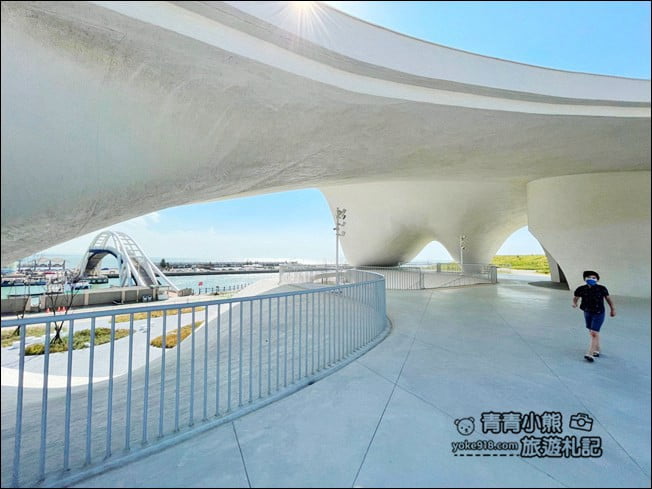 桃園新景點》永安海螺館．永安漁港內的最美建築，桃園最新打卡新地標 @青青小熊＊旅遊札記