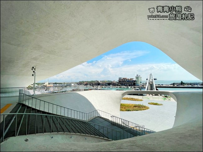 桃園新景點》永安海螺館．永安漁港內的最美建築，桃園最新打卡新地標 @青青小熊＊旅遊札記