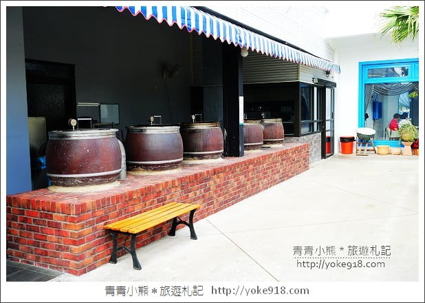 桃園美食》龍潭景觀餐廳．藍舍花園~在希臘藍白風建築裡吃客家料理 @青青小熊＊旅遊札記