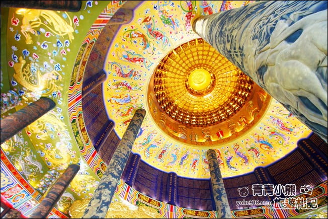 台中景點》白陽聖廟~金碧輝煌最高銅鑄圓頂建築天壇-一貫道祖師紀念館 @青青小熊＊旅遊札記