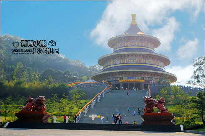 台中景點》白陽聖廟~金碧輝煌最高銅鑄圓頂建築天壇-一貫道祖師紀念館 @青青小熊＊旅遊札記