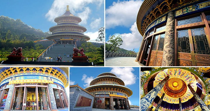 台中景點》白陽聖廟~金碧輝煌最高銅鑄圓頂建築天壇-一貫道祖師紀念館 @青青小熊＊旅遊札記