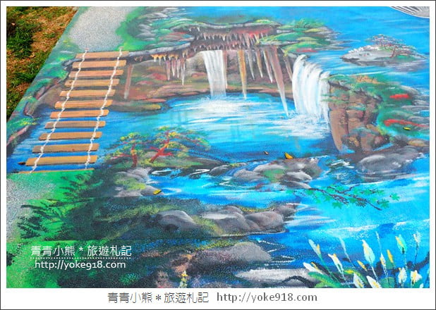 台中景點》梧棲頂魚寮公園．3D海洋彩繪&大鯨魚出沒 @青青小熊＊旅遊札記
