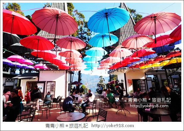 南投新景點》清境新商圈．繽紛的異國風傘巷~喝下午茶就來這 @青青小熊＊旅遊札記