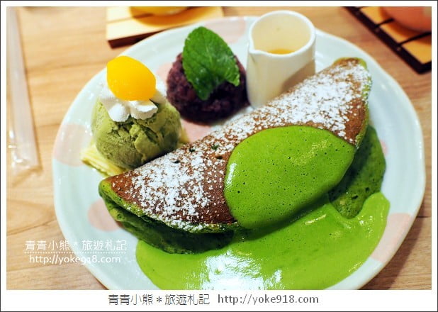 台中甜點店》Woosa屋莎鬆餅屋．甜點控必吃~像雲朵般的美味鬆餅 @青青小熊＊旅遊札記