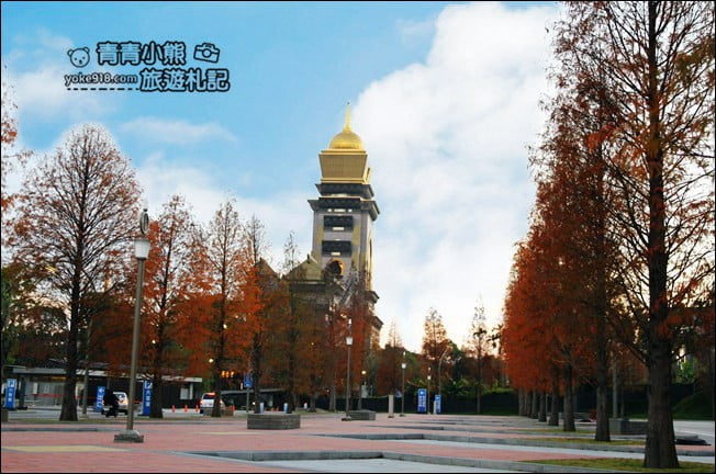 南投景點》中台禪寺．免費參觀落羽松~紅通通超美落羽松林 @青青小熊＊旅遊札記