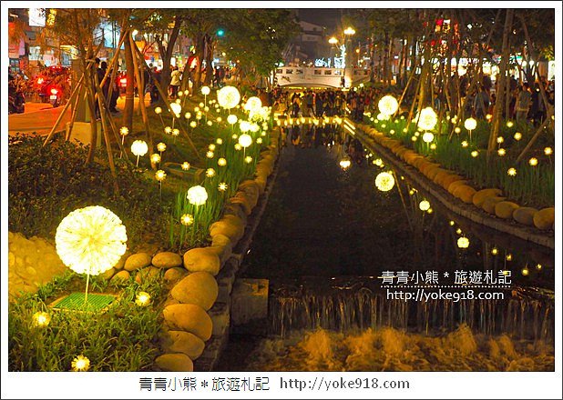 台中新景點》綠川水岸．愈夜愈美麗的新盛綠川水岸廊道~約會去 @青青小熊＊旅遊札記