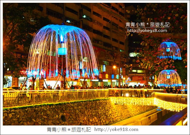 台中新景點》綠川水岸．愈夜愈美麗的新盛綠川水岸廊道~約會去 @青青小熊＊旅遊札記