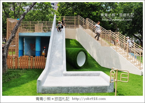 新北市新景點》林口小熊公園．以小熊為主題的公園~兒童共融遊戲場超好玩 @青青小熊＊旅遊札記