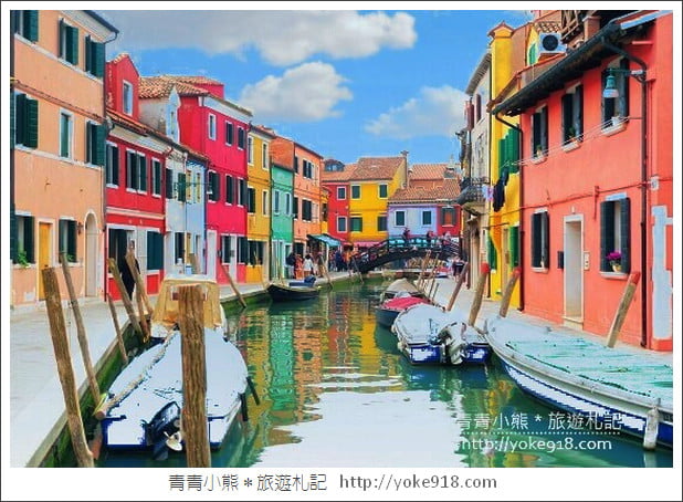 義大利旅遊》威尼斯必去景點布拉諾島．超夢幻彩色島Burano&玻璃島 @青青小熊＊旅遊札記