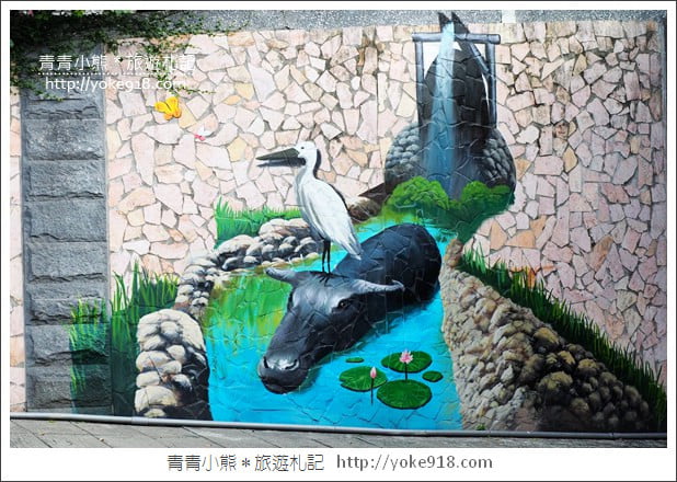 台北景點》新莊中港大排彩繪．積木水上步道,3D立體彩繪~親子同遊好去處 @青青小熊＊旅遊札記