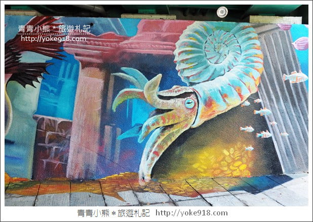 台北景點》新莊中港大排彩繪.積木水上步道,3D立體彩繪~親子同遊好去處 @青青小熊*旅遊札記 台北景點》新莊中港大排彩繪.積木水上步道,3D立體彩繪~親子同遊好去處 @青青小熊*旅遊札記