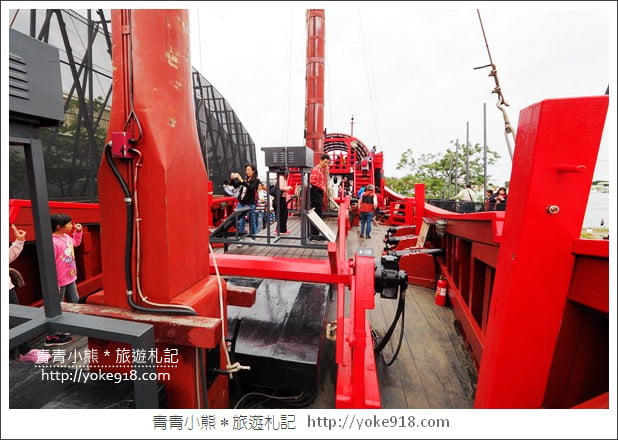 台南安平新景點》1661臺灣船園區．1比1打造的復刻古船~一起登船去 @青青小熊＊旅遊札記