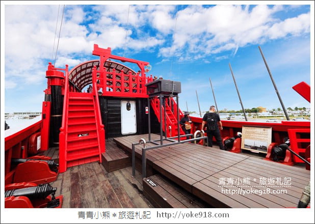台南安平新景點》1661臺灣船園區．1比1打造的復刻古船~一起登船去 @青青小熊＊旅遊札記