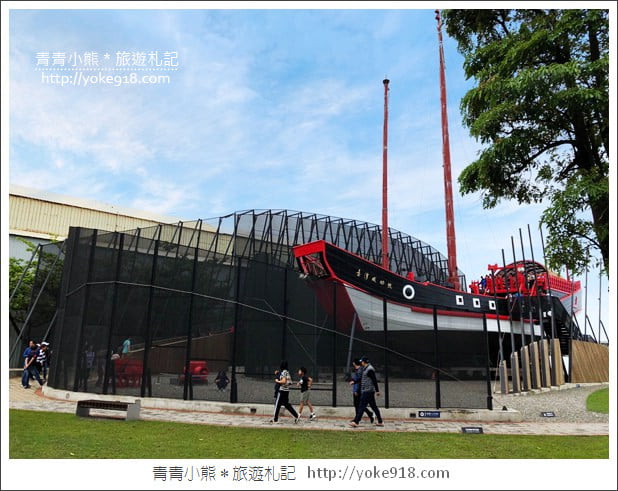 台南安平新景點》1661臺灣船園區．1比1打造的復刻古船~一起登船去 @青青小熊＊旅遊札記