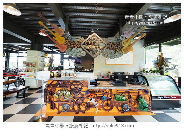 新竹景點》SRC北埔印象咖啡庭園．巨大機器恐龍在新竹北埔出沒 @青青小熊＊旅遊札記