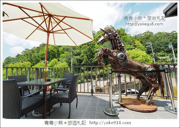 新竹景點》SRC北埔印象咖啡庭園．巨大機器恐龍在新竹北埔出沒 @青青小熊＊旅遊札記