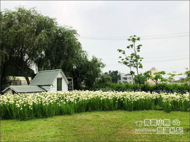 苗栗景點》荷塘居．公館夢幻鳶尾花景觀餐廳~田園中的美麗風景 @青青小熊＊旅遊札記