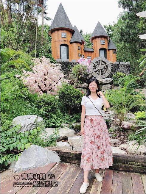 台南景點》大坑休閒農場．美拍打卡點~紫花隧道造景，還有好吃的烤雞餐 @青青小熊＊旅遊札記