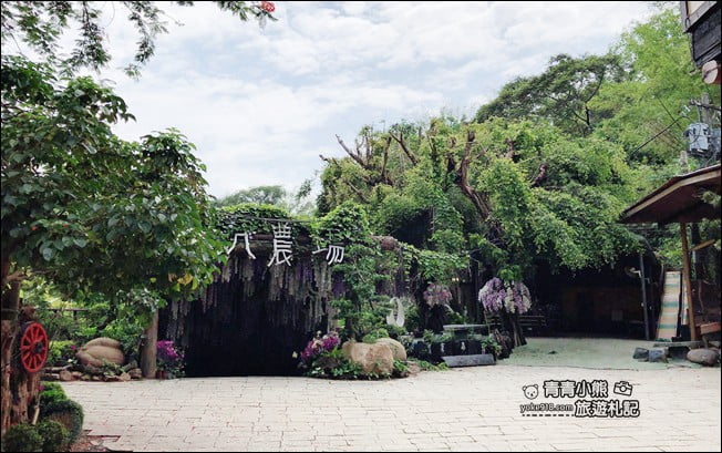 台南景點》大坑休閒農場．美拍打卡點~紫花隧道造景，還有好吃的烤雞餐 @青青小熊＊旅遊札記