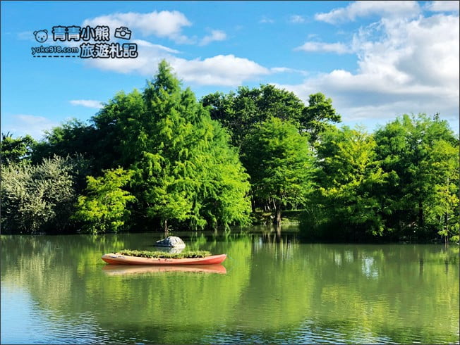 花蓮景點》松湖驛站．吉安迷你版雲山水~美麗的湖畔風光，餵魚、吃美食去 @青青小熊＊旅遊札記