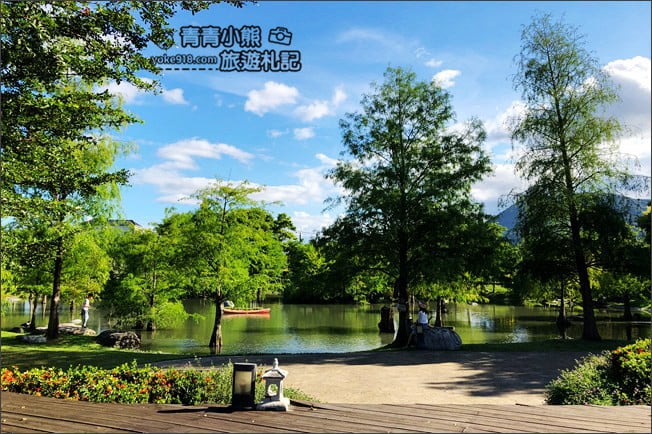 花蓮景點》松湖驛站．吉安迷你版雲山水~美麗的湖畔風光，餵魚、吃美食去 @青青小熊＊旅遊札記