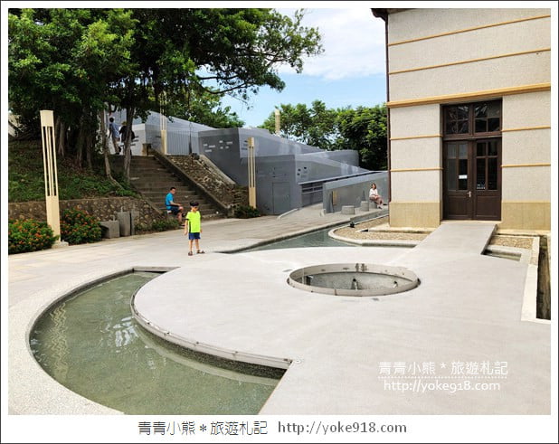 新竹景點》新竹水道取水口展示館．免門票，可以玩水泡腳，還有溜滑梯的親子景點 @青青小熊＊旅遊札記