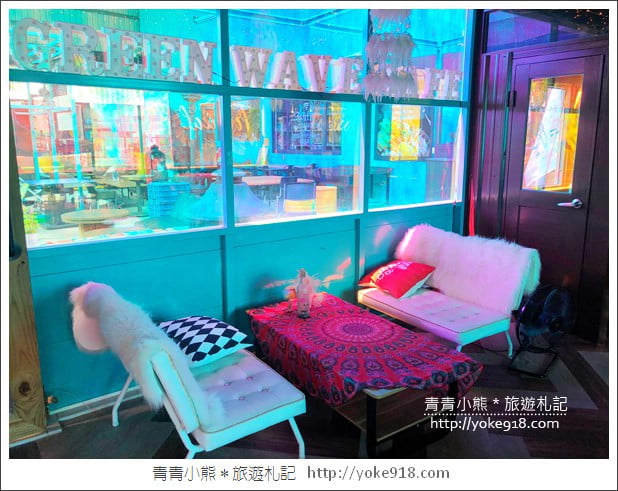 嘉義水上景點》格林威咖啡廳，夢幻美式咖啡廳~市集風場景 @青青小熊＊旅遊札記