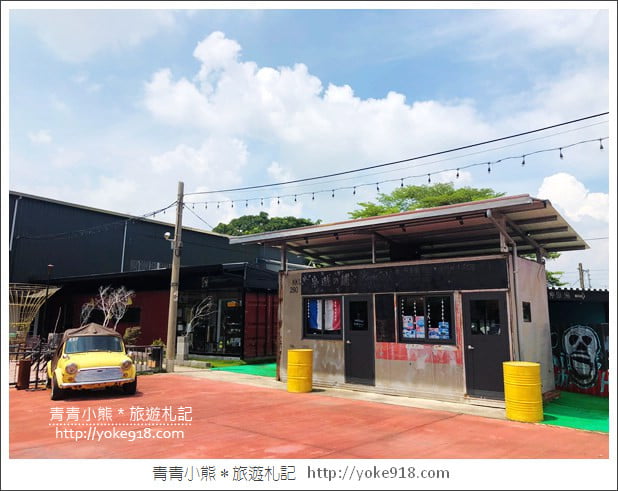 嘉義水上景點》格林威咖啡廳，夢幻美式咖啡廳~市集風場景 @青青小熊＊旅遊札記